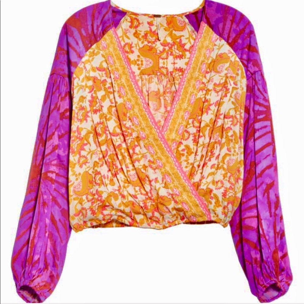 🌺🎉HP🎉🌺 NWOT Free People Cruisin Together Print Top - Picture 11 of 12